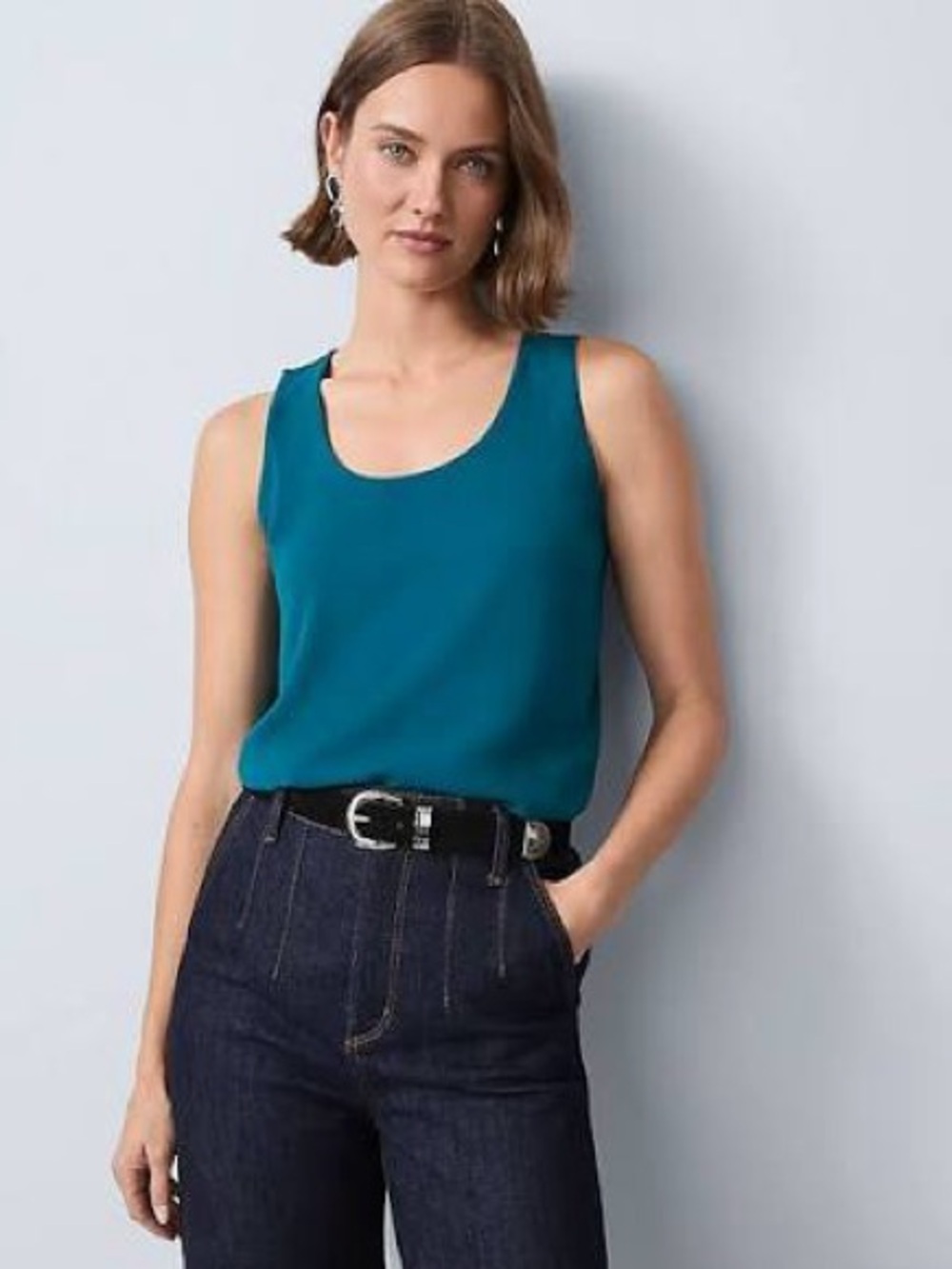 NWT Ann Taylor Scoop Neck Tank Top XS